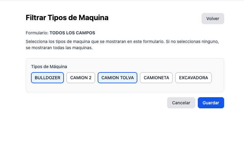 Filtrar por máquina